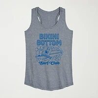 Womens Crew Neck Sleeveless Spongebob Tank Top