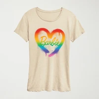 Womens Crew Neck Short Sleeve Regular Fit Barbie Graphic T-Shirt