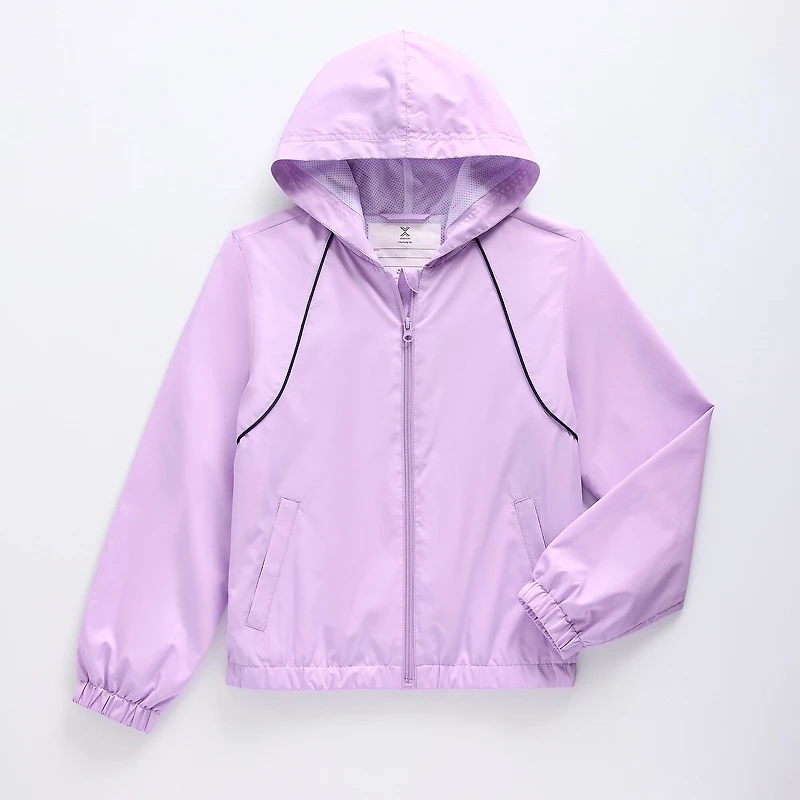 Xersion Little & Big Kid Girls Lightweight Windbreaker