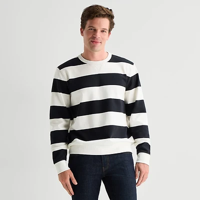 St. John's Bay Mens Crew Neck Long Sleeve Sweatshirt