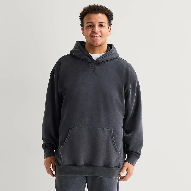 Arizona Mens Long Sleeve Fleece Big and Tall Hoodie