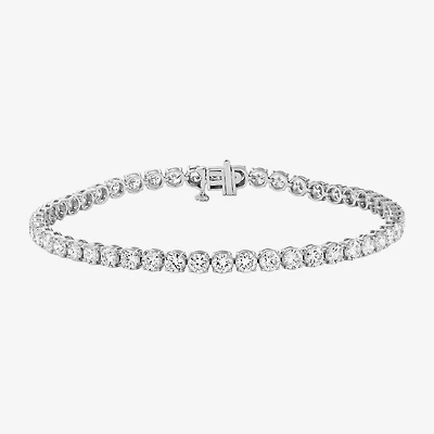 F / Si2) Womens Ct.T.W. Lab Grown White Diamond 10K Gold Inch Tennis Bracelet