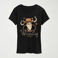 Womens Crew Neck Short Sleeve Regular Fit Toy Story Graphic T-Shirt