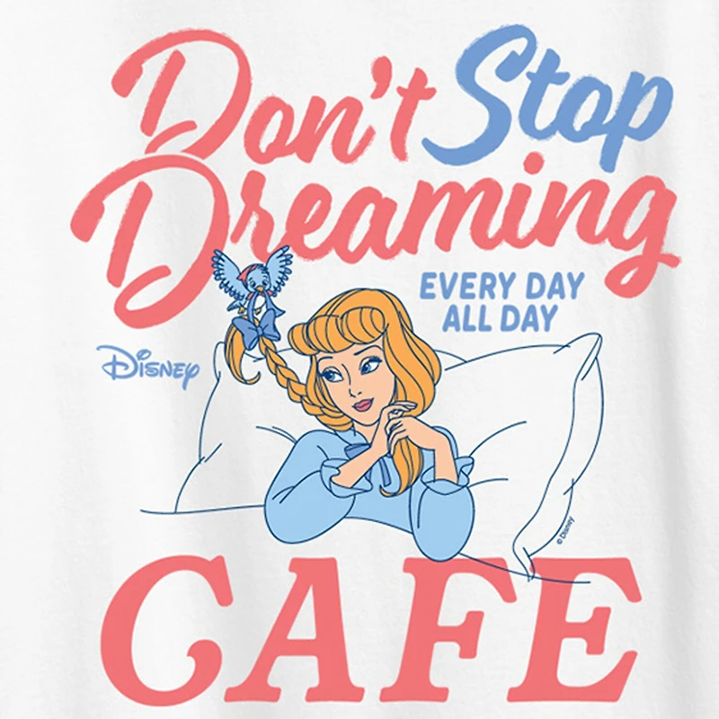 Womens Crew Neck Short Sleeve Regular Fit Cinderella Graphic T-Shirt