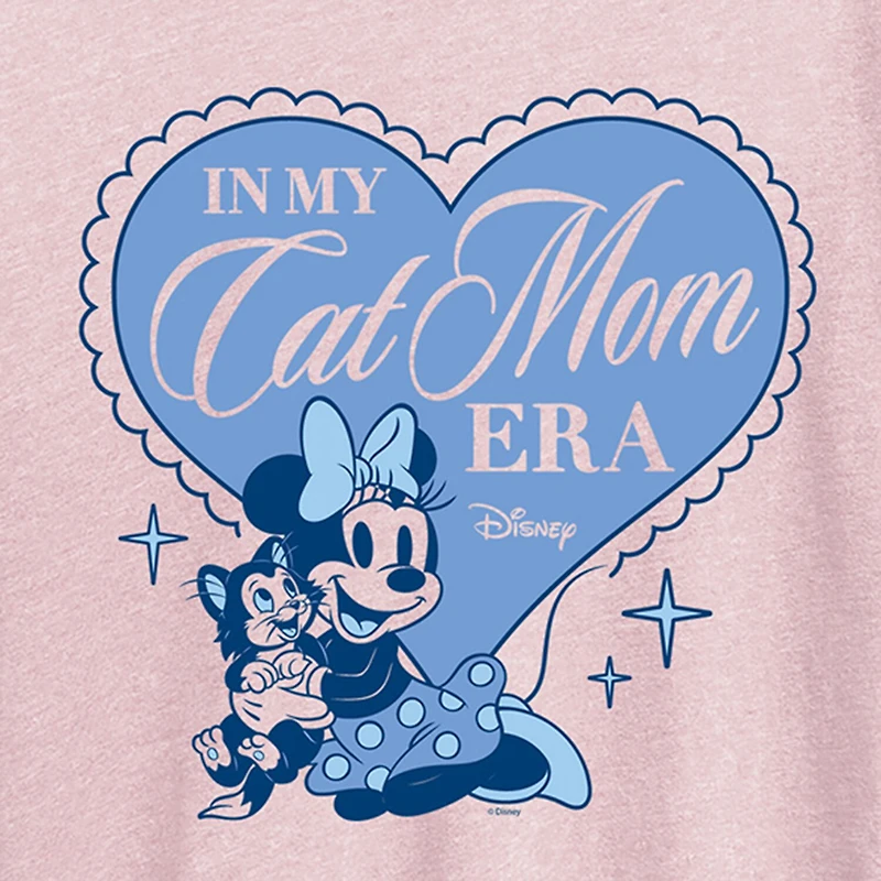 Womens Crew Neck Short Sleeve Regular Fit Minnie Mouse Graphic T-Shirt