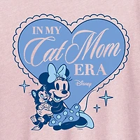 Womens Crew Neck Short Sleeve Regular Fit Minnie Mouse Graphic T-Shirt