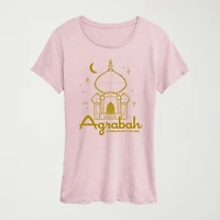 Womens Crew Neck Short Sleeve Regular Fit Princess Jasmine Graphic T-Shirt