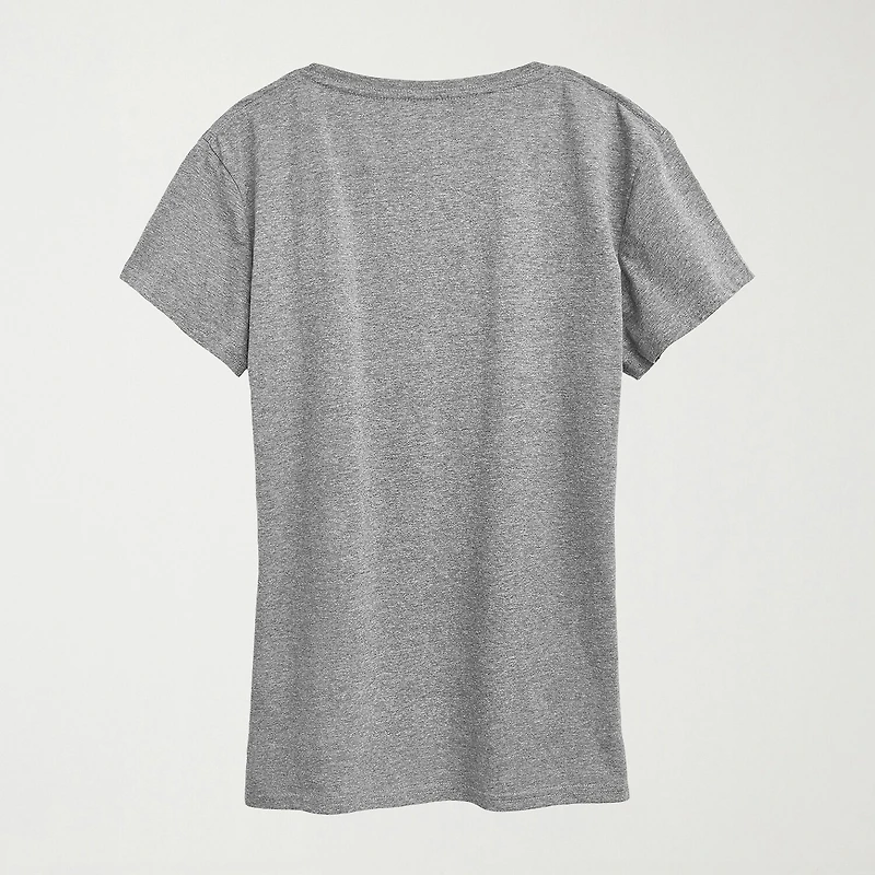 Womens Crew Neck Short Sleeve Regular Fit Tiana Graphic T-Shirt
