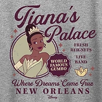 Womens Crew Neck Short Sleeve Regular Fit Tiana Graphic T-Shirt