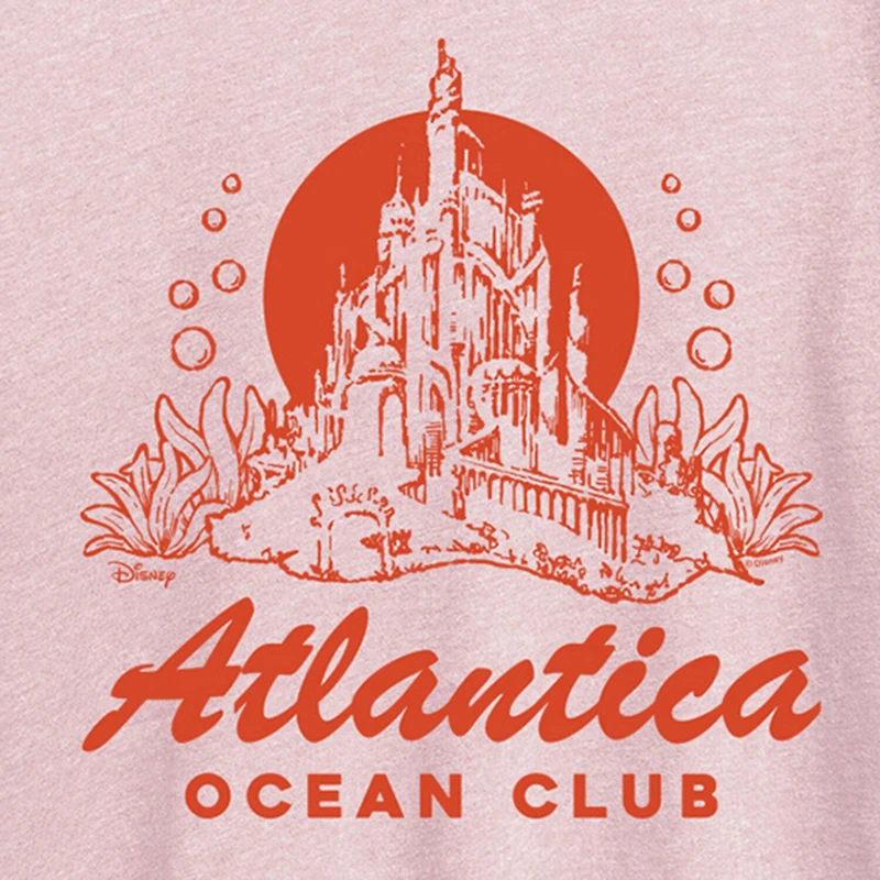 Womens Crew Neck Short Sleeve Regular Fit Ariel Princess Graphic T-Shirt