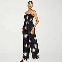 Premier Amour Womens Straight Neck Sleeveless Jumpsuit