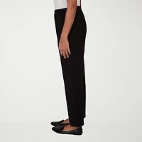 Alfred Dunner Classics Womens Straight Mid Rise Pull-On Pant