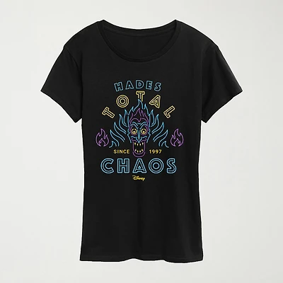 Womens Crew Neck Short Sleeve Regular Fit Graphic T-Shirt