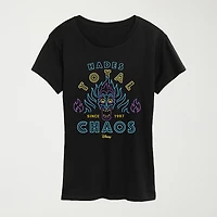 Womens Crew Neck Short Sleeve Regular Fit Graphic T-Shirt