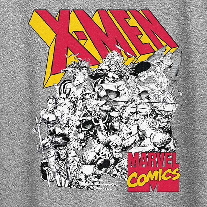 Womens Crew Neck Short Sleeve Regular Fit Marvel Graphic T-Shirt