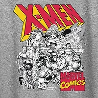 Womens Crew Neck Short Sleeve Regular Fit Marvel Graphic T-Shirt