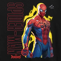 Womens Crew Neck Short Sleeve Regular Fit Spiderman Graphic T-Shirt