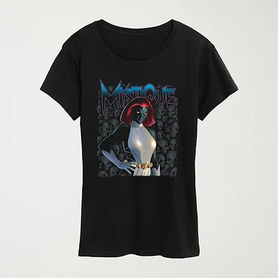 Womens Crew Neck Short Sleeve Regular Fit Marvel Graphic T-Shirt