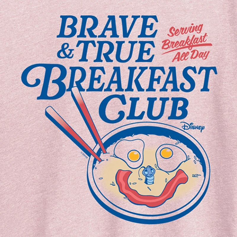 Womens Crew Neck Short Sleeve Regular Fit Princess Mulan Graphic T-Shirt