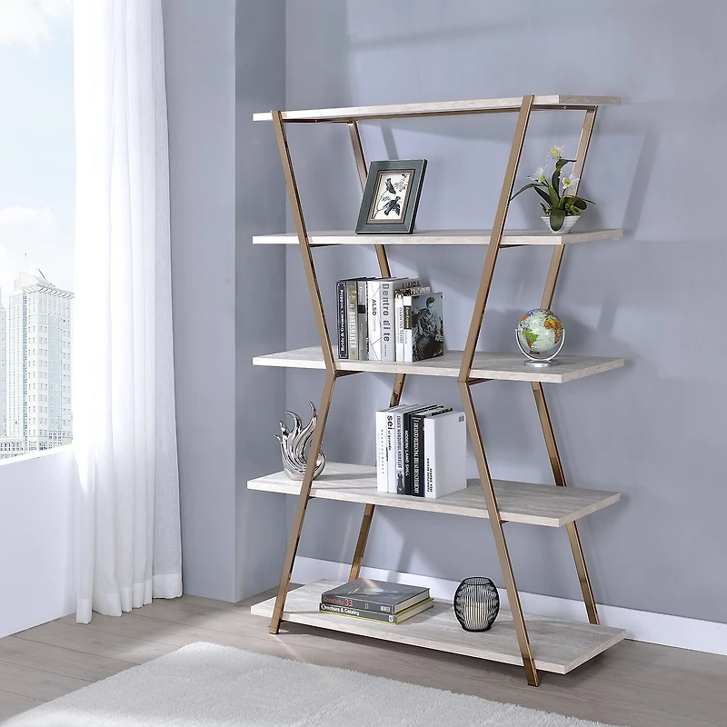 Furniture of America™ Minatara Home Office Collection 4-Shelf Bookcase