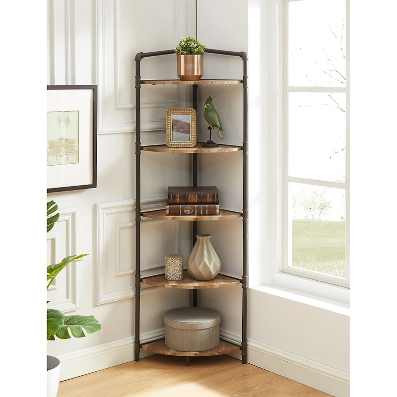 Furniture of America™ Dendham Home Office Collection 5-Shelf Bookcase