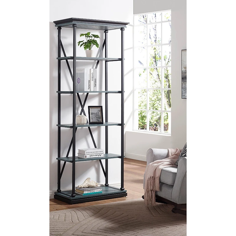 Furniture of America™ Blue River Home Office Collection 5-Shelf Bookcase