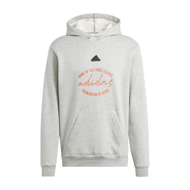 adidas Mens Long Sleeve Fleece Active Hoodie