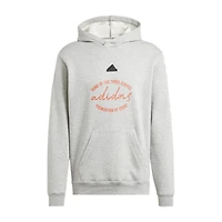 adidas Mens Long Sleeve Fleece Active Hoodie