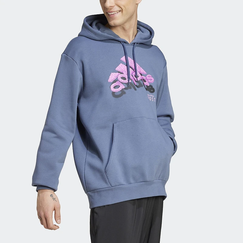 adidas Mens Long Sleeve Fleece Active Hoodie