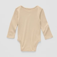 Okie Dokie Baby Unisex Round Neck Long Sleeve Rib Bodysuit
