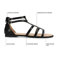 Journee Collection Womens Genneva Gladiator Sandals