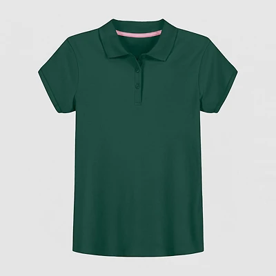 IZOD Little & Big Kid Girls Short Sleeve Regular Fit Polo Shirt