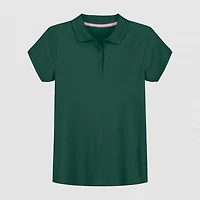 IZOD Little & Big Kid Girls Short Sleeve Regular Fit Polo Shirt