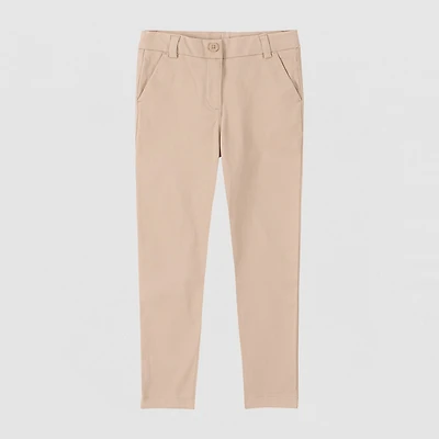 IZOD Little & Big Kid Girls Straight Skinny Fit Flat Front Pant