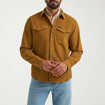 Wrangler Corduroy Mens Long Sleeve Regular Fit Button-Down Shirt