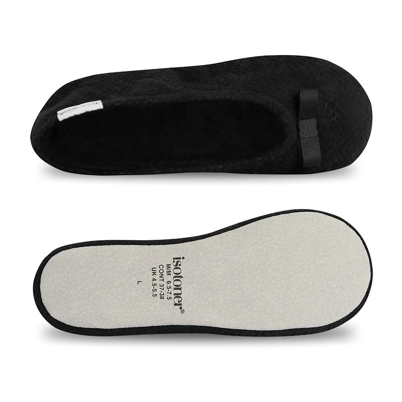 Isotoner Gemma Womens Ballerina Slippers