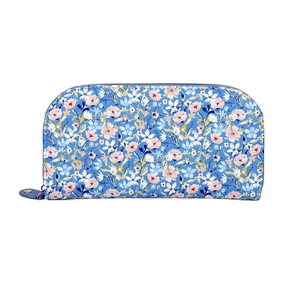 Julia Buxton Dome Womens Rfid Blocking Zip Around Wallet