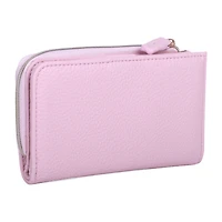 Julia Buxton Womens Rfid Blocking Zip Around Wallet