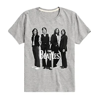 Little & Big Kid Boys Crew Neck Short Sleeve Regular Fit The Beatles Graphic T-Shirt