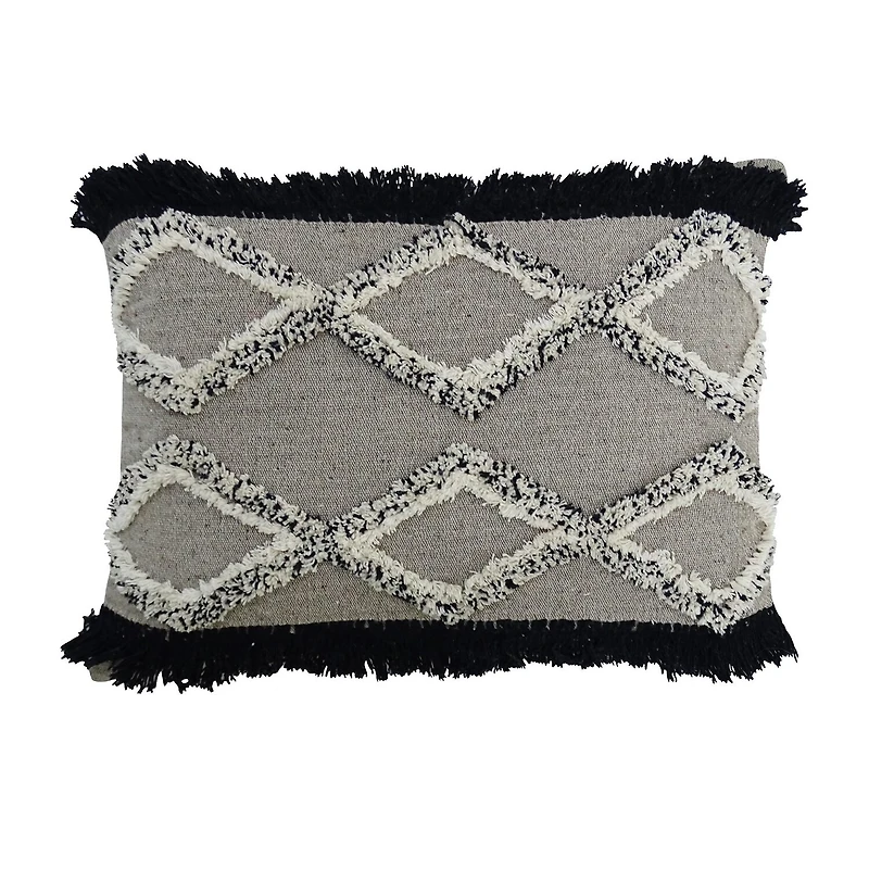 Vibhsa Tuffted Rectangular Throw Pillow