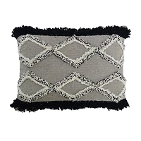 Vibhsa Tuffted Rectangular Throw Pillow