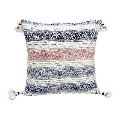 Vibhsa Tassels Square Throw Pillow
