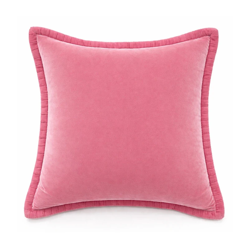 Vibhsa Soft Velvet Flange Square Throw Pillow