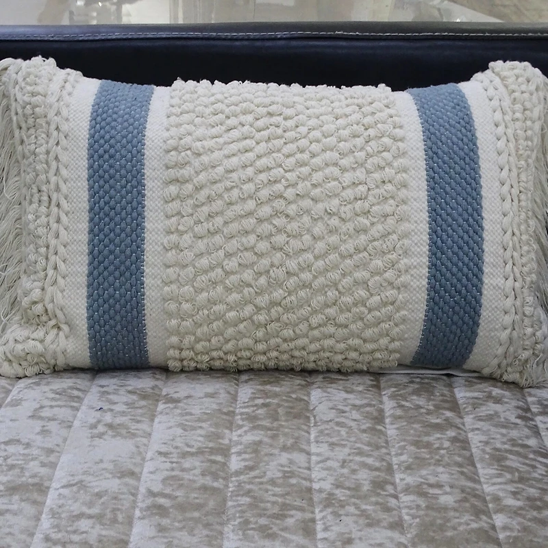Vibhsa Loop Texture Rectangular Throw Pillow