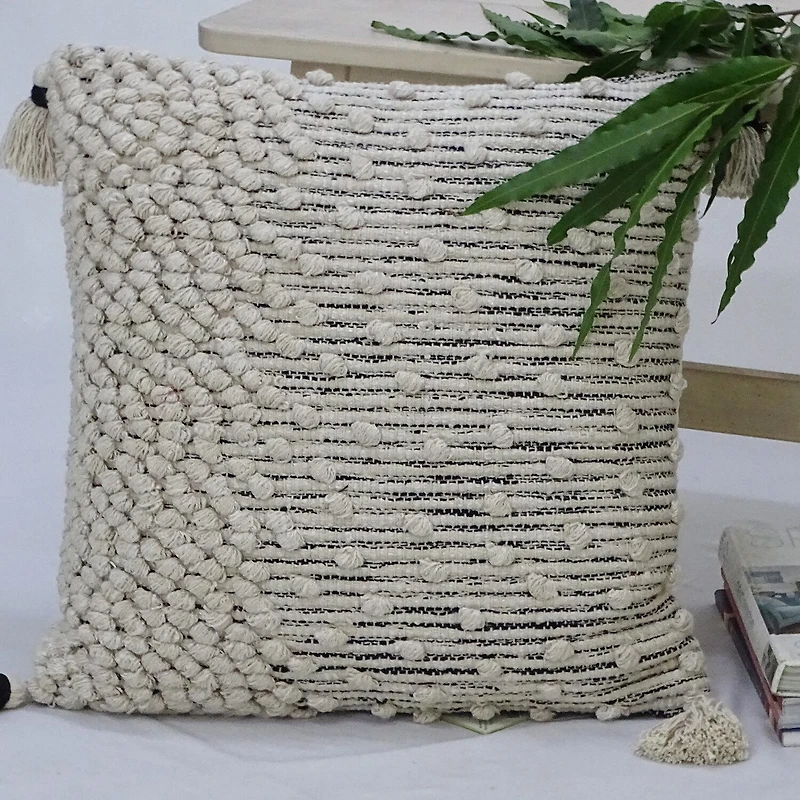 Vibhsa Woven Square Throw Pillow