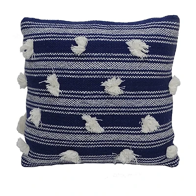 Vibhsa Poms Square Throw Pillow