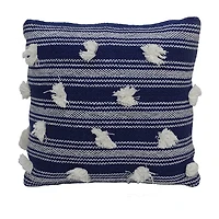 Vibhsa Poms Square Throw Pillow
