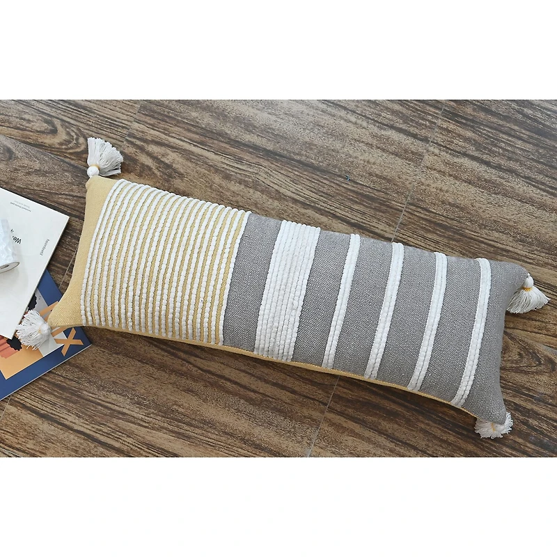Vibhsa Stripes Rectangular Throw Pillow