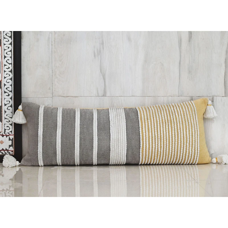 Vibhsa Stripes Rectangular Throw Pillow