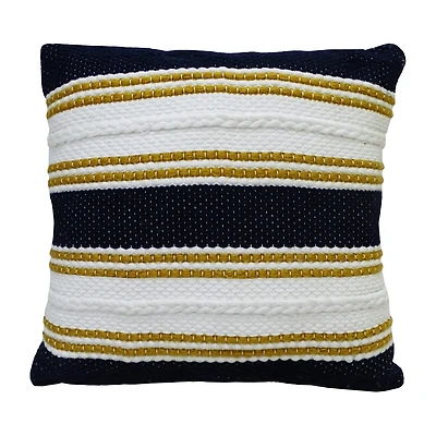 Vibhsa Braid Square Throw Pillow